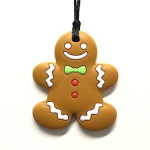 Gingerbread Man Chewable Pendant