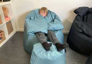 Weighted Pressure: Protac Sensit and Puff Chair Junior (AQUA COLOUR ONLY)