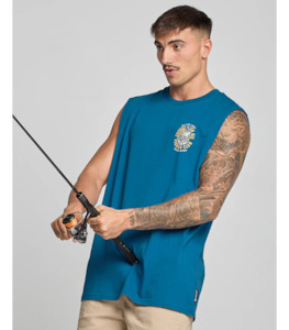 Products: Mad Hueys Caught Fk All Muscle - Dark Cobalt