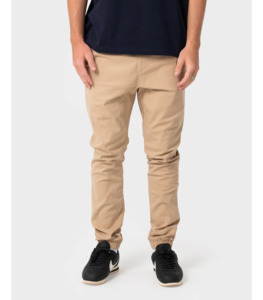 Rusty Mens Hook Out Elastic Waist Pant - Khaki