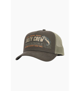 Salty Crew Live Bait Retro Trucker Cap - Coal