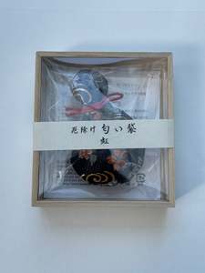 Best Sellers: KOSAIDO Japanese incense - scented sachet to ward off evil spirits Niji box made of paulownia wood gourd shape