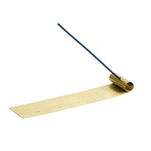 Incense Holders: Kousaido Brass long incense dish pattern