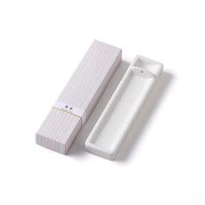 Incense Holders: KOSAIDO Japanese incense - long incense holder, milky white