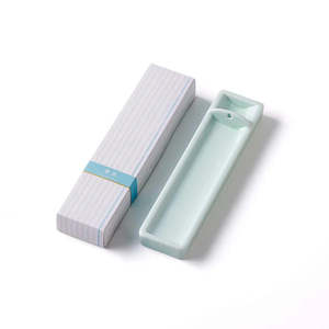 KOUSAIDO Japanese incense - long incense holder, celadon（greyish-green）