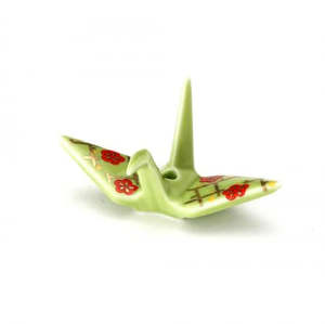 KOSAIDO Japanese incense -  crane incense holder, young buds (light green)