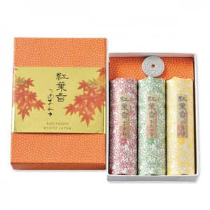 Kosaido Momijika Series- Japanese Autumn Leaves Incense - Assortment Three