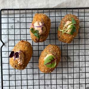 Christmas Fingerfood: Chorizo & Sweet Potato Croquette