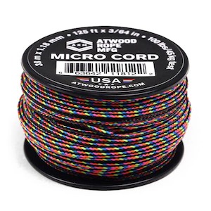 1.18mm Micro Cord - Dark Stripes - Serious Paracord
