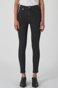 Womens Jeans: Marilyn Skinny - Stoned Black