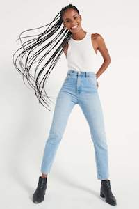 Womens Jeans: Dusters - Old Stone