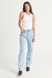 Womens Jeans: Classic Straight - Nina Worn Organic