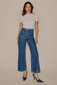 Rollas Womens Jeans: Sailor Jean - Ashley Blue