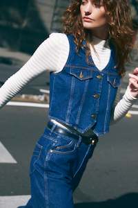 Womens Tees: Morgan Vest - Dark Stone