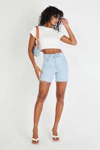 Abrand Womens Shorts: A Clauda Cut Off - Walkaway