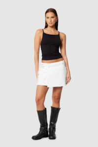 Womens Skirts: 95 Wrap Skirt - Pearl