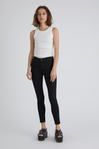 Womens Jeans: Bowery Skinny - Black Silk