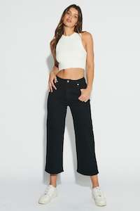 Womens Jeans: A Street Aline Crop - Dead of Night