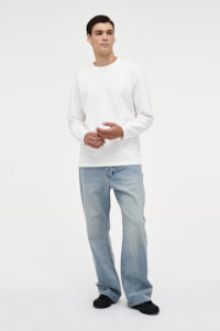 Mens Tees: LS Base Tee - Natural