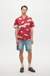 Mens Shirts: Dr Gonzo Art Shirt - Brick