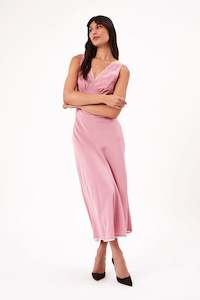 Eliza Lace Bamboo Dress - Rose