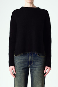 Alpaca Blend Crew - Black