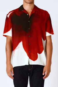 Antho Print Shortsleeve Shirt - Ecru