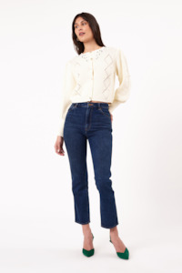 Embroidered Garden Cardigan - Cream