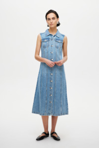 Womens Dresses: Chelsea Denim Dress - Radio