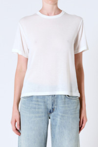 Lou Tissue Tee - White