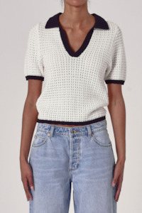 Estelle Knit Top - Vintage White