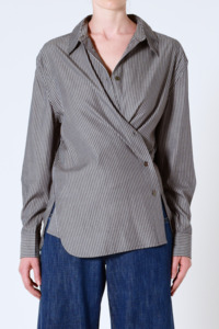 Mirage Drape Shirt - Stripe