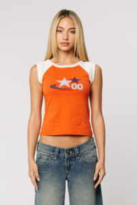 Abrand Womens: 00 Star Tank - Spiced Red