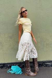 Baby Tee - Pale Yellow