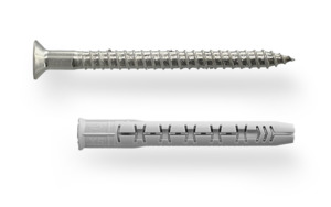 Nylon Anchors: Friulsider FM-X5 Nylon Frame Fixing - Countersunk