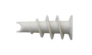Plaster Fixings: Nylon Plaster Bite - Fish Mouth - With Screw