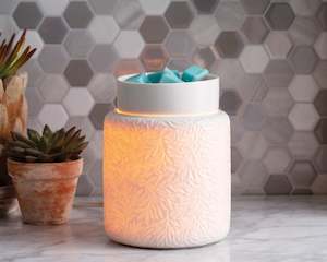 Electric Warmer - White Botanical