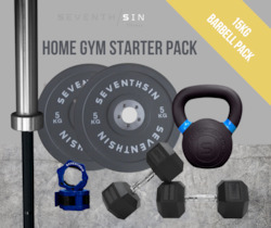 Bumper Plates: 15kg Barbell Functional Fitness Home Gym Starter pack