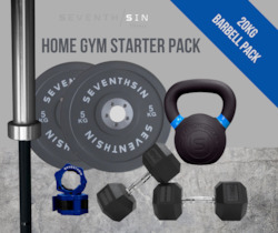 Bumper Plates: 20kg Barbell Functional Fitness Home Gym Starter pack