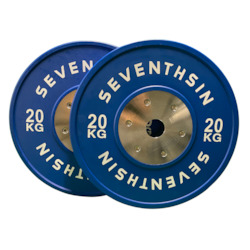 Bumper Plates: 20kg Coloured Competition Plates - Pair