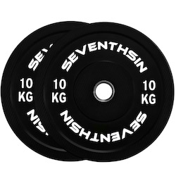 Bumper Plates: 10kg Virgin Bumper Plates - Pair