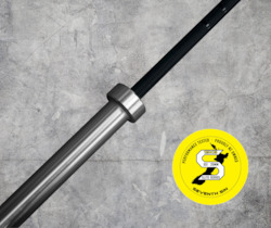 Barbells: Women's Elite Series Olympic Bar - 15kg, Black and Chrome