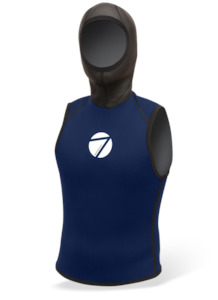 Wetsuit Tops Bottoms: Clearance Men's Hooded Titanium Vest - Limited Stock