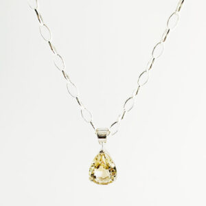 Geometric Heart Earrings in Yellow Gold