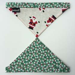 Woof Bandanas: Dog Bandana - Tie on style - Christmas