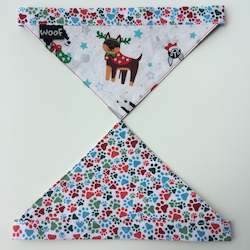 Dog Bandana - Tie on style - Christmas