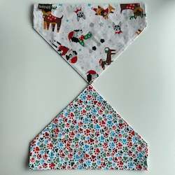Dog Bandana - Over the collar style - Christmas