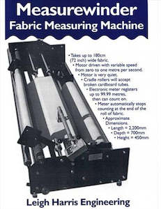 Special Machines: Fabric Measuring and Winding Machine