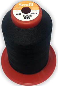 Amann Group: Amann Serafil Tkt120/2(180) Tex 16 5000m - Continuous Filament Polyester Thread (Fine )