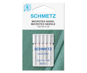 Needles: Schmetz Domestic Microtex Needle 80/12